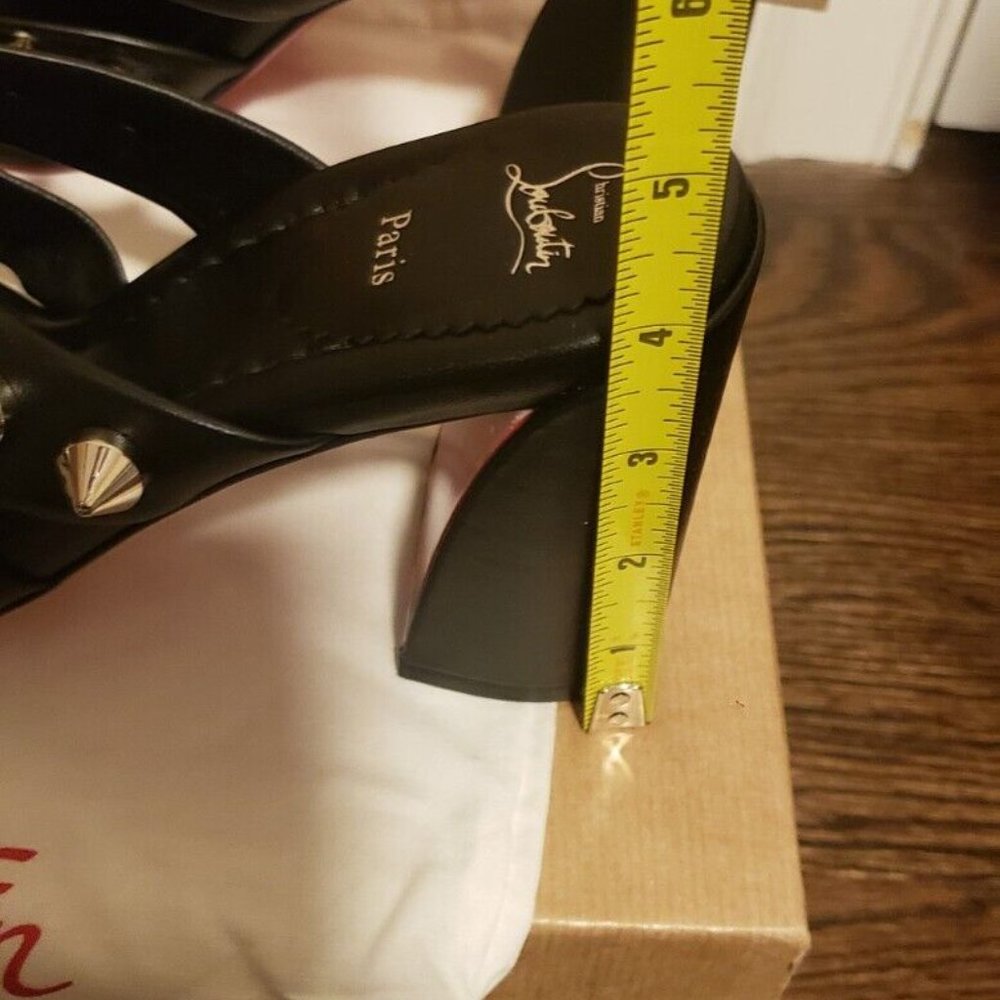 Christian Louboutin SPIKA CLUB Spiked Leather Mule - Picture 5 of 10